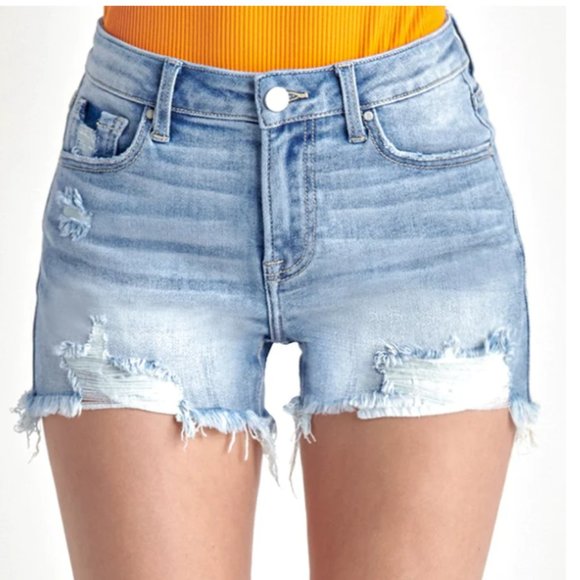 American Eagle Outfitters Pants - American Eagle High Rise Deconstructed Shorts
